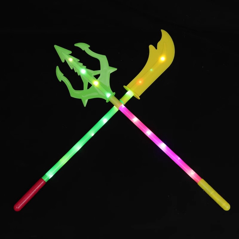 Children's Day: Children's sword toys, boys' music, sound and light creative Night market, luminous new night light street stalls, sword weapons details Picture