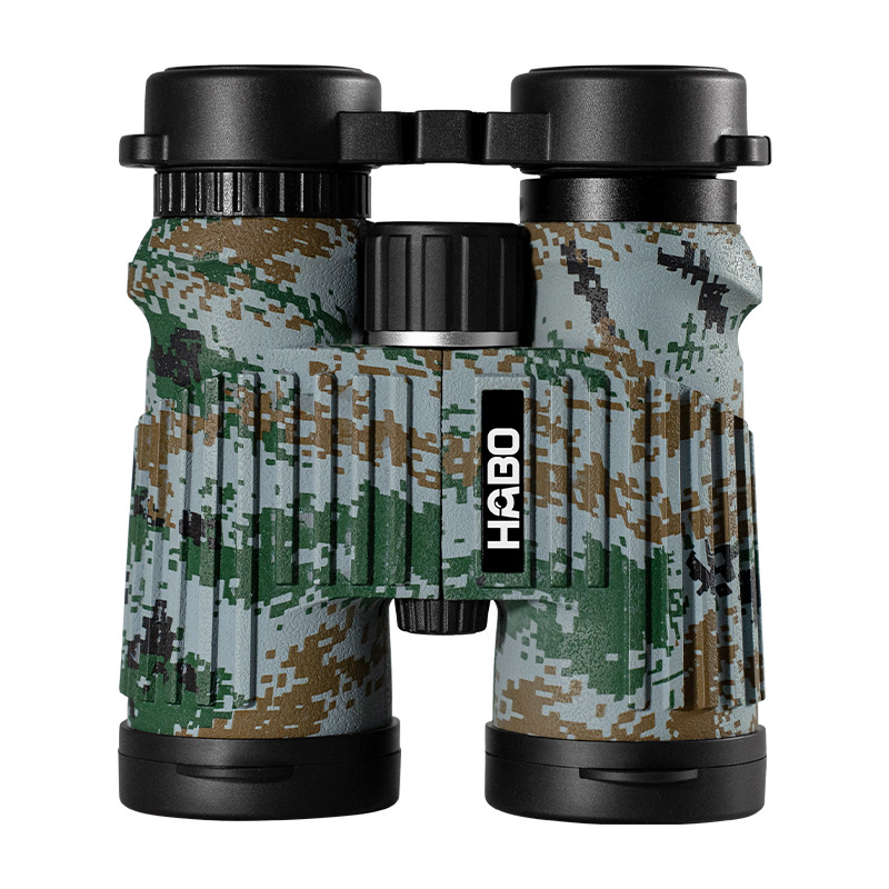Habo 10X42 Straight Binoculars, Camouflage Leather, High-Magnification, High-Definition, Low-Light Night Vision, Travel Portable, All-Metal Item Picture