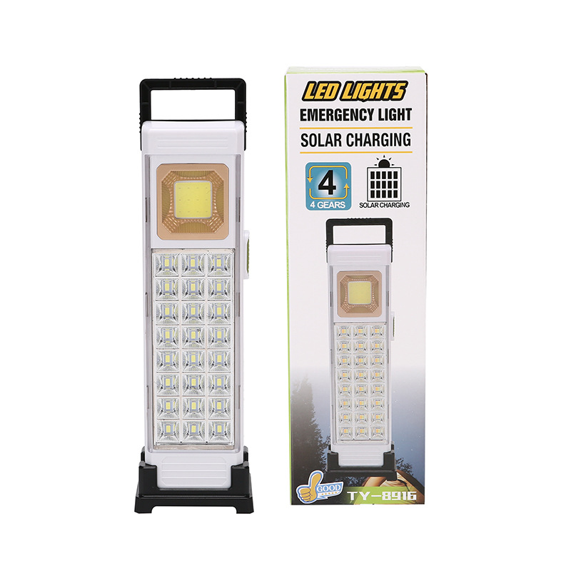 TY-8916S mobile rechargeable lighting lamp, solar high-power intense light emergency lamp, outdoor night market stall lamp details Picture