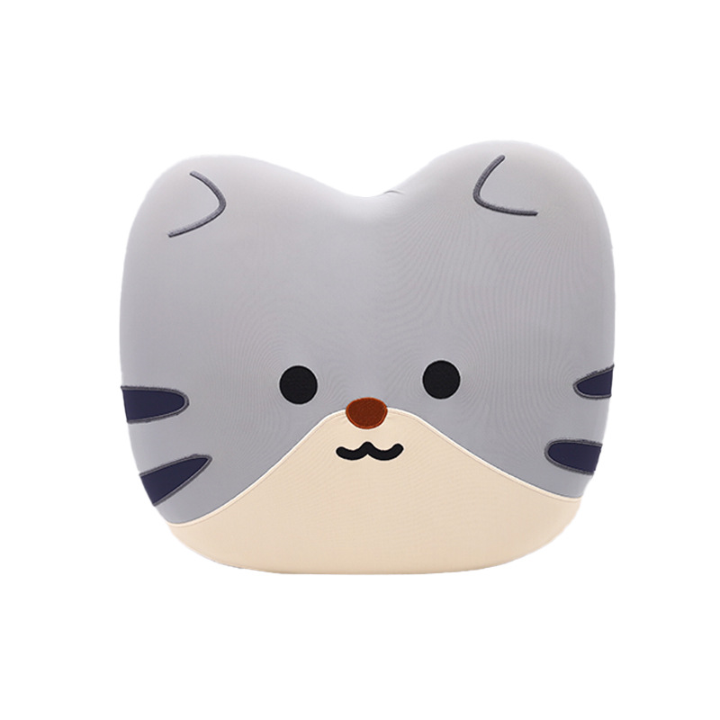 Wholesale of memory foam cartoon kitten seat cushions, Kanglehouse slow rebound flatbed cushions, anti-slip cat chair cushions and backrests Item Picture