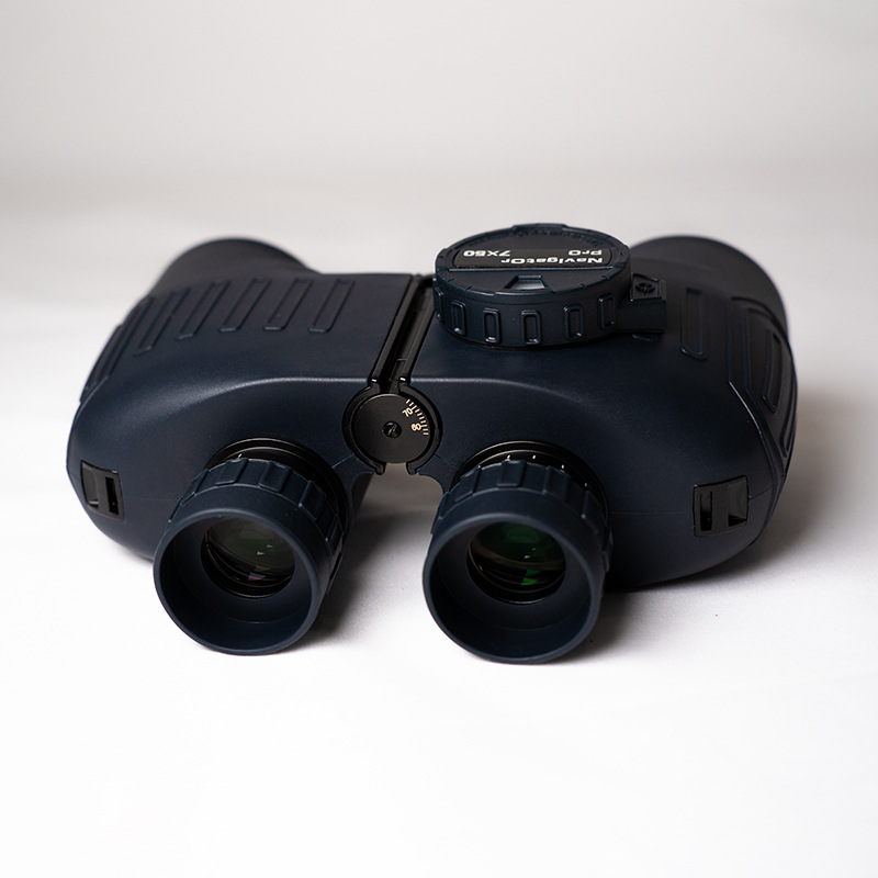 Habo 7X50 Blue Compass Telescope Is An All-Metal, Highly Sealed, Waterproof Outdoor Low-Light Night Vision Navigation Distance Measurement Device Specification drawing