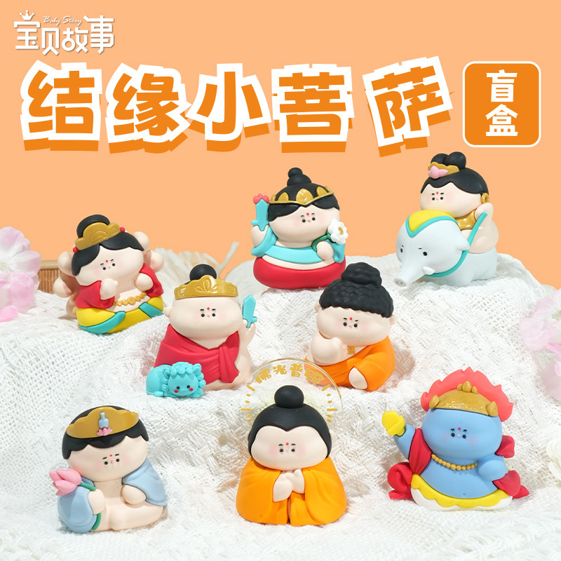 New Buddhist-style decorative items: Small Bodhisattva Blind Box, Big Sun Buddha Blind Box, calming and stabilizing emotions decorative items details Picture