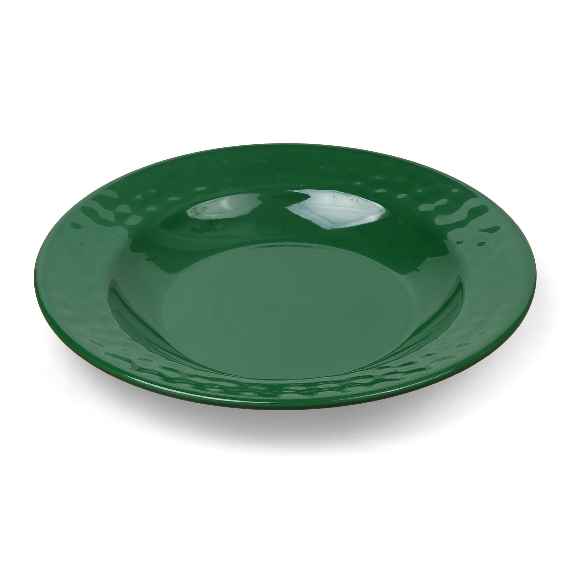 Custom-made melamine imitation porcelain tableware for foreign trade, green hotel dinner plates and vegetable plates, household and commercial plastic round bone-spitting plates Application Scenario