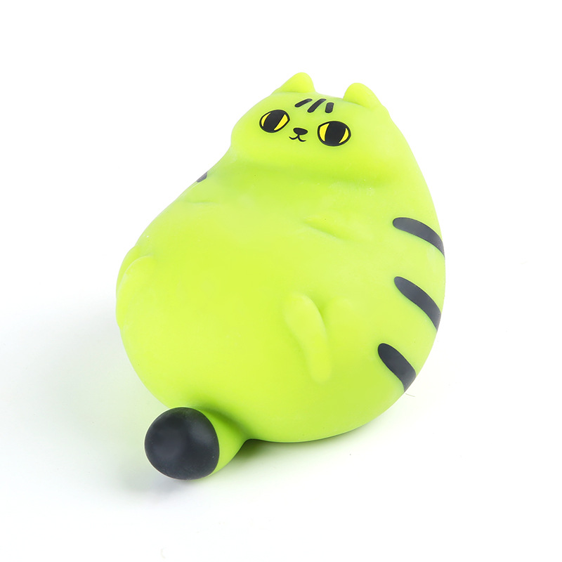 Hiku Fat Cat Squeeze Fun Stress-relieving Toys, stress-relieving squeeze toys, soft silicone rubber release children's dolls Item Picture