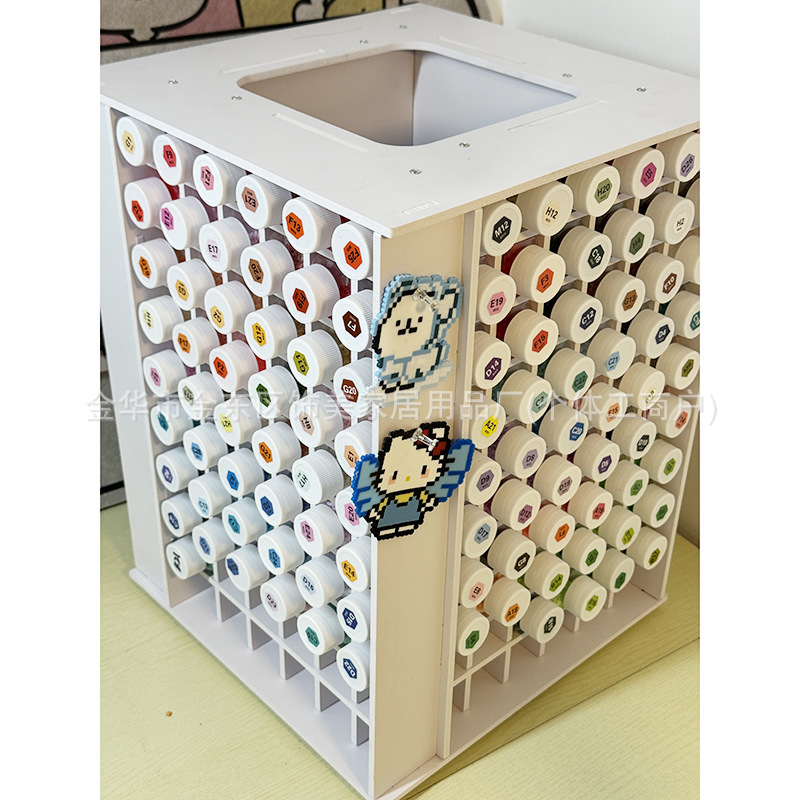 Desktop Bean Curd Storage Box, 30Ml Bean Curd Bottle And Can Compartmentalized And Rotating Storage Rack, Large-Capacity Bean Curd Storage Rack Application Scenario