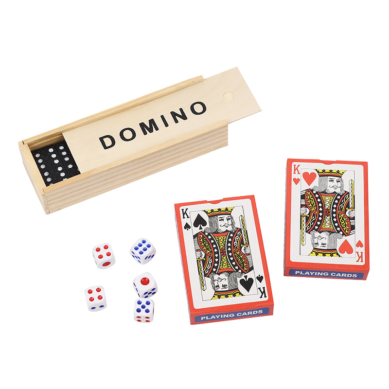 Wholesale direct supply for foreign trade poker cards, including K cards, dominoes, and 5-dice suckers, from the manufacturer Specification image