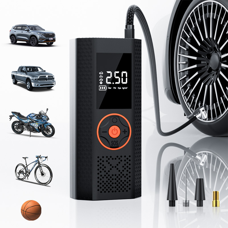 Car air pump, tire air pump, charging wireless digital display tire pressure detection, electric air pump, cross-border best-selling product full figure