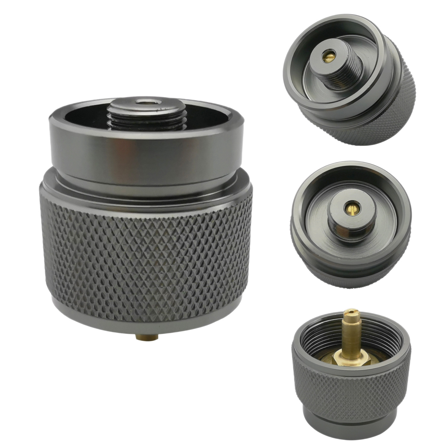 ATLAS outdoor gas stove accessories, gas filling valve adapter, outdoor camping accessories, high-altitude tank gas filling valve Item Picture