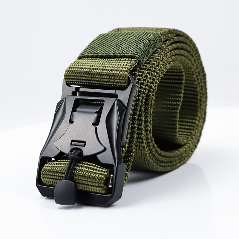 跨境货源 军迷战术腰带 尼龙插口腰带 磁铁扣腰带 军训腰带现货批