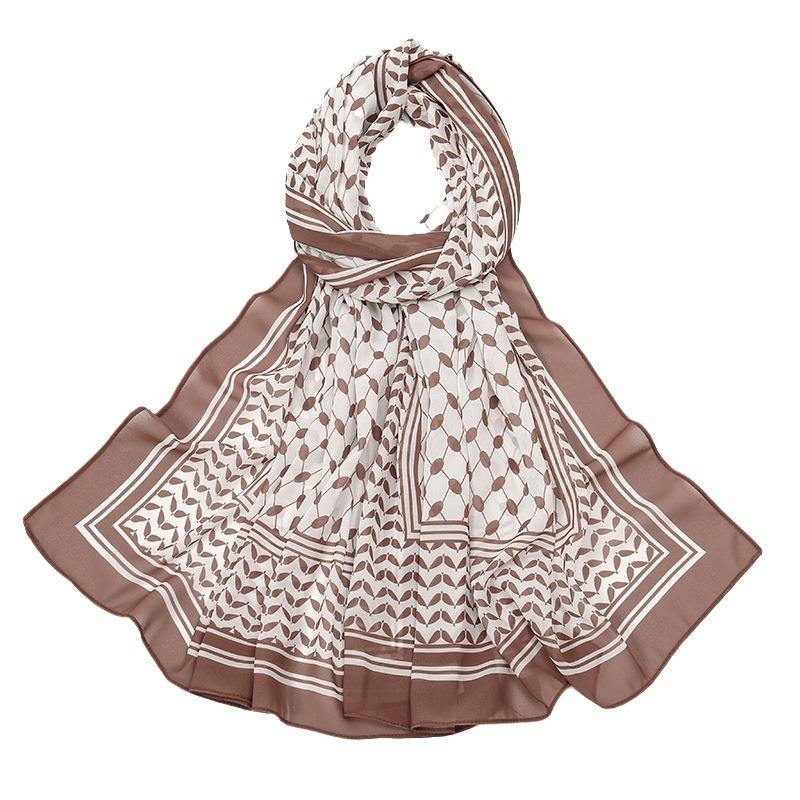 New cross-border printed chiffon headscarves, Arab scarves, Middle East Dubai, Turkish and Palestinian headscarves in stock Item Picture