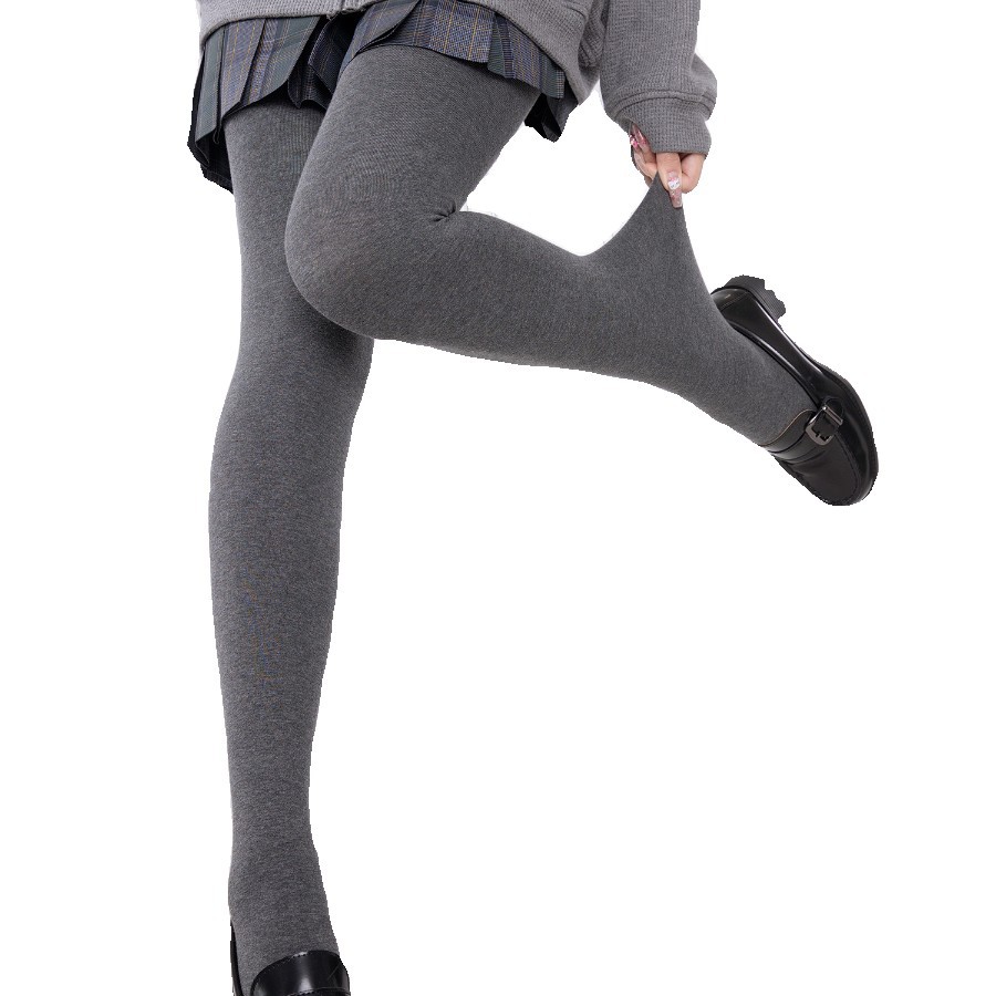 灰色连裤袜秋季薄款显瘦秋冬季保暖薄绒加厚黑色外穿婴儿绒打底袜白底实物图