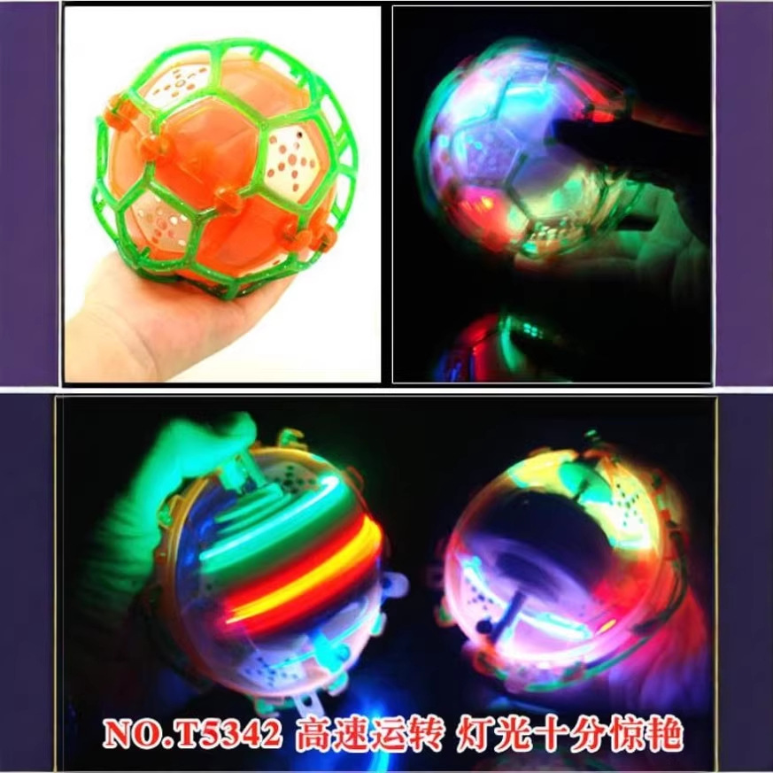 足球跳舞球 闪光球 跳跳球 发光音乐七彩蹦蹦球儿童创意玩具批发
