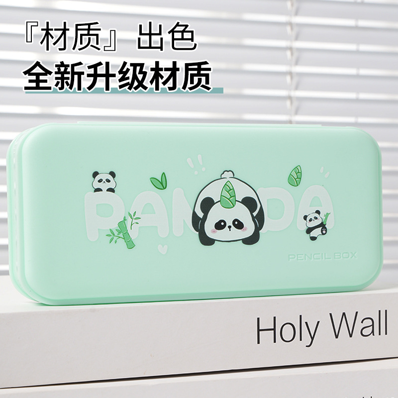 笔袋多功能塑料diy奶油胶小学生铅笔盒笔盒文具儿童文具盒大容量产品图