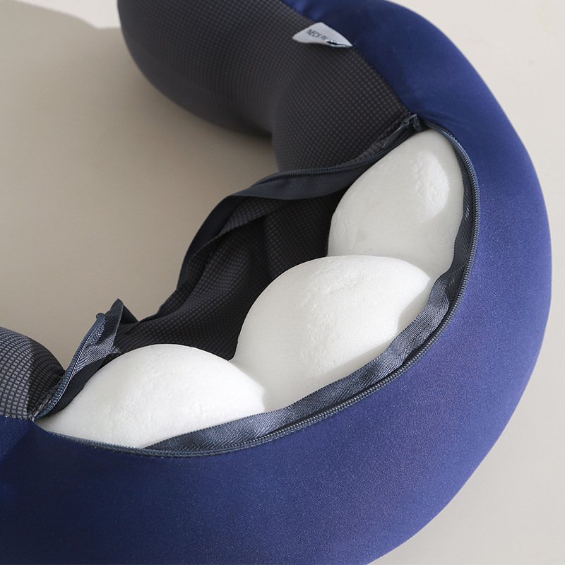 U型枕记忆棉护颈枕冰凉感颈枕办公午睡旅行便携神器记忆棉豌豆枕详情图3