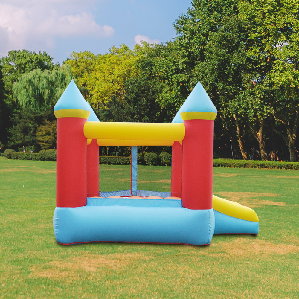 Small children's inflatable castle, indoor small trampoline, home slide, cross-border trampoline, trampoline house manufacturer Specification image