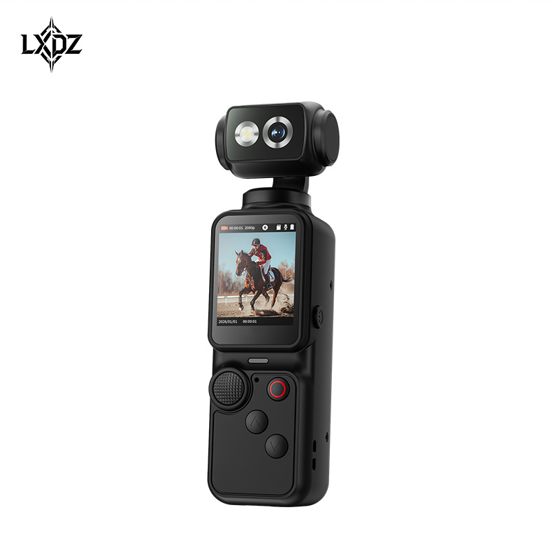 LXdZ pocket high-definition handheld action camera shooting recorder Audio and video recording pan-tilt ultra-clear anti-shake manufacturer Item Picture