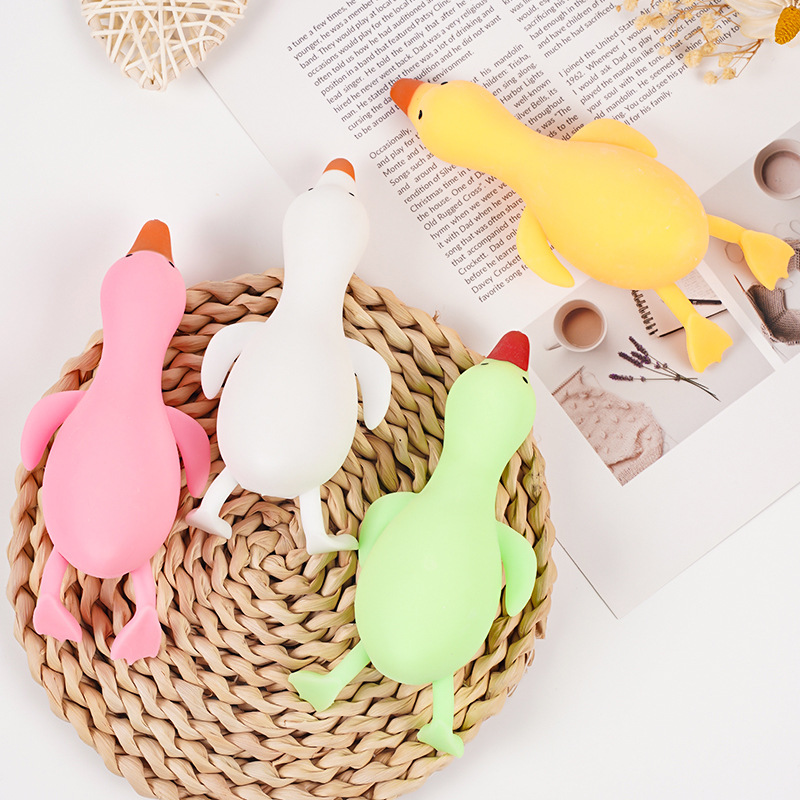 小黄鸭袋装冲鸭发泄球大白鹅儿童减压义乌玩具批发