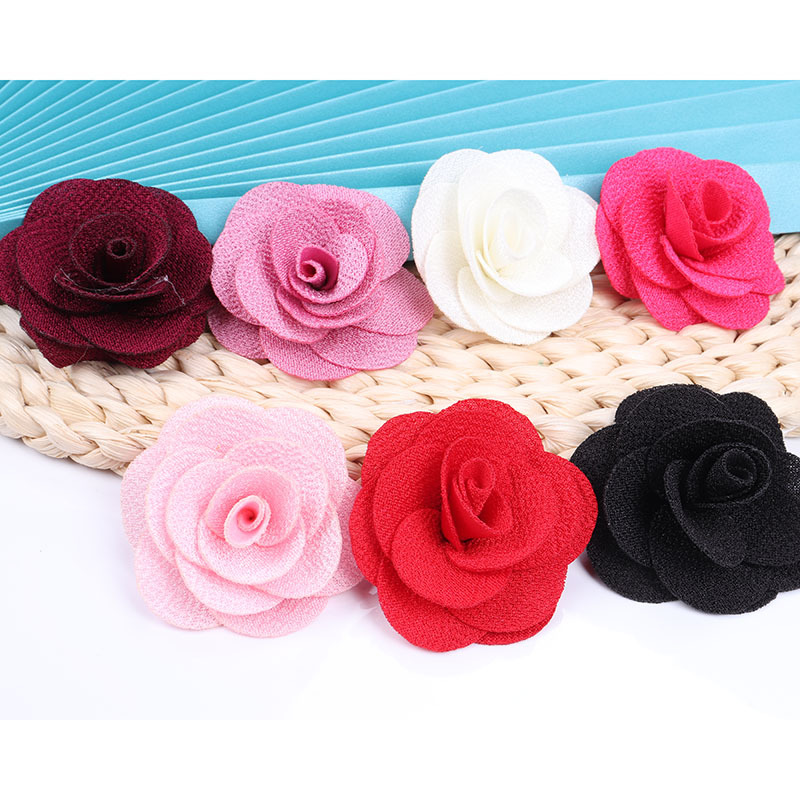 DIY珍珠麻山茶花花朵辅料装饰服装配饰儿童服装辅料饰品配件批发