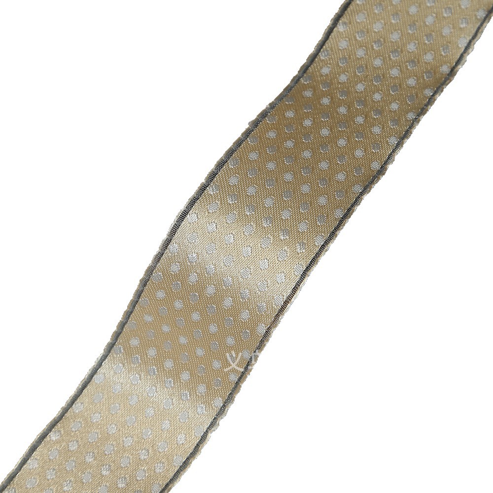 The manufacturer's new macaron-colored polka dot webbing gift box, diy bouquet binding, bow headwear accessories Item Picture