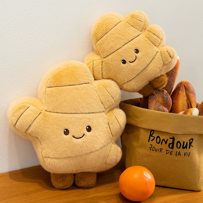 Creative cartoon ginger plush toy, funny sleeping pillow, soothing doll as a gift for girls and children details Picture