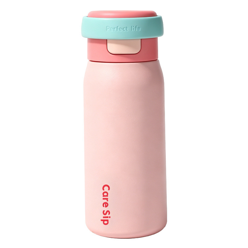 New pocket cup 316 stainless steel cute insulated cup with high appearance level outdoor student portable cold and heat preservation water cup Item Picture
