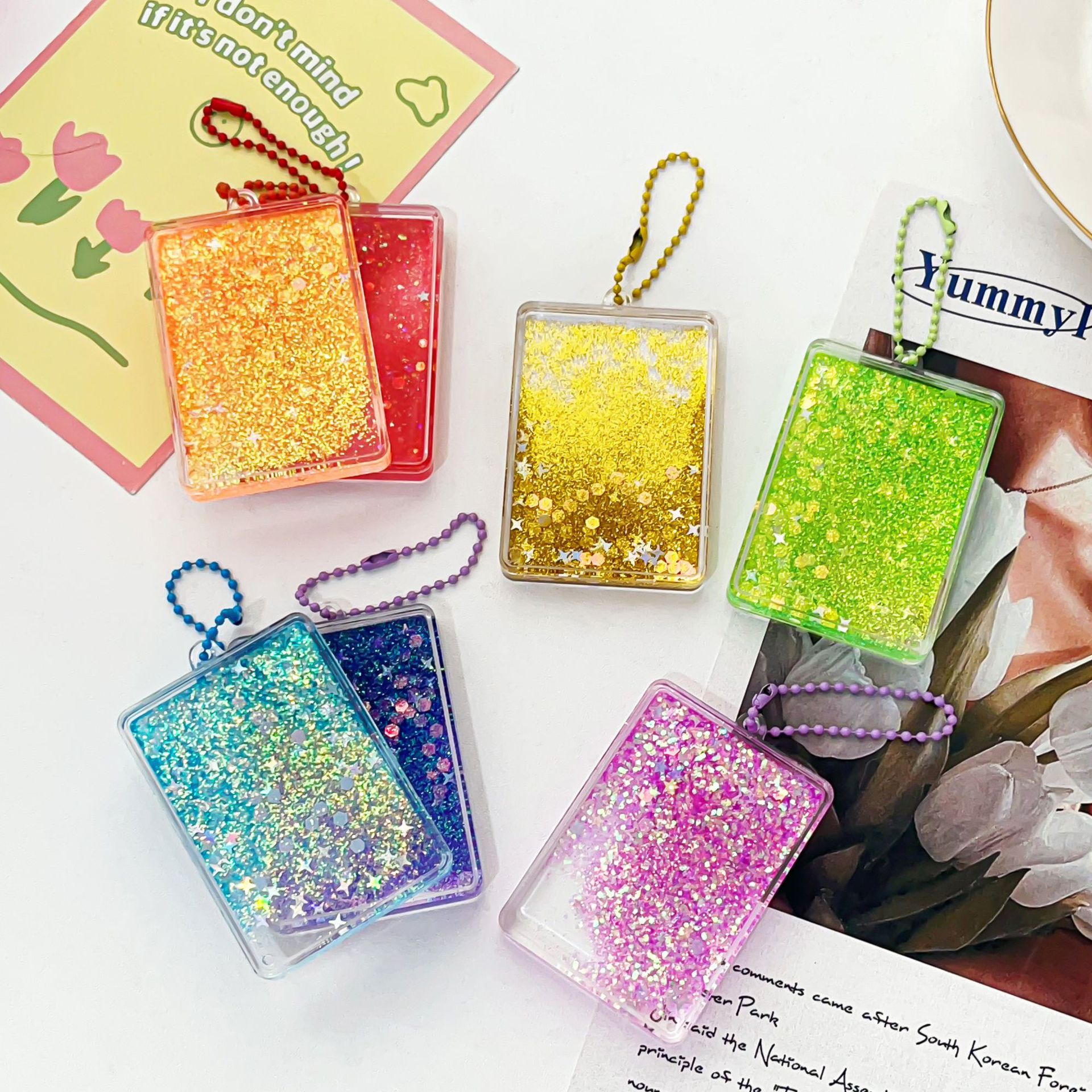 滴油/手工锆石配件/玉吊坠/不对称蝴蝶小配件/流苏产品图