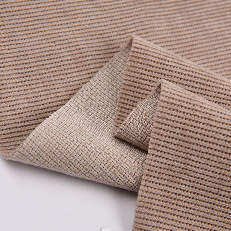 In stock for autumn and winter, 300g European cotton fleece ultra-fine knitted elastic fabric fashion pants and jackets are made of Shere fleece fabric details Picture