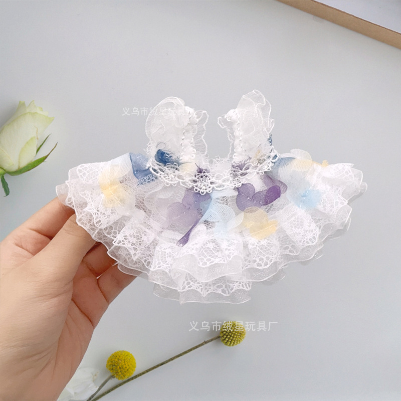 New lace rainbow dress for kids, fashionable kids' clothes, accessories, plush dolls, doll outfits, and changeable outfits Application Scenario