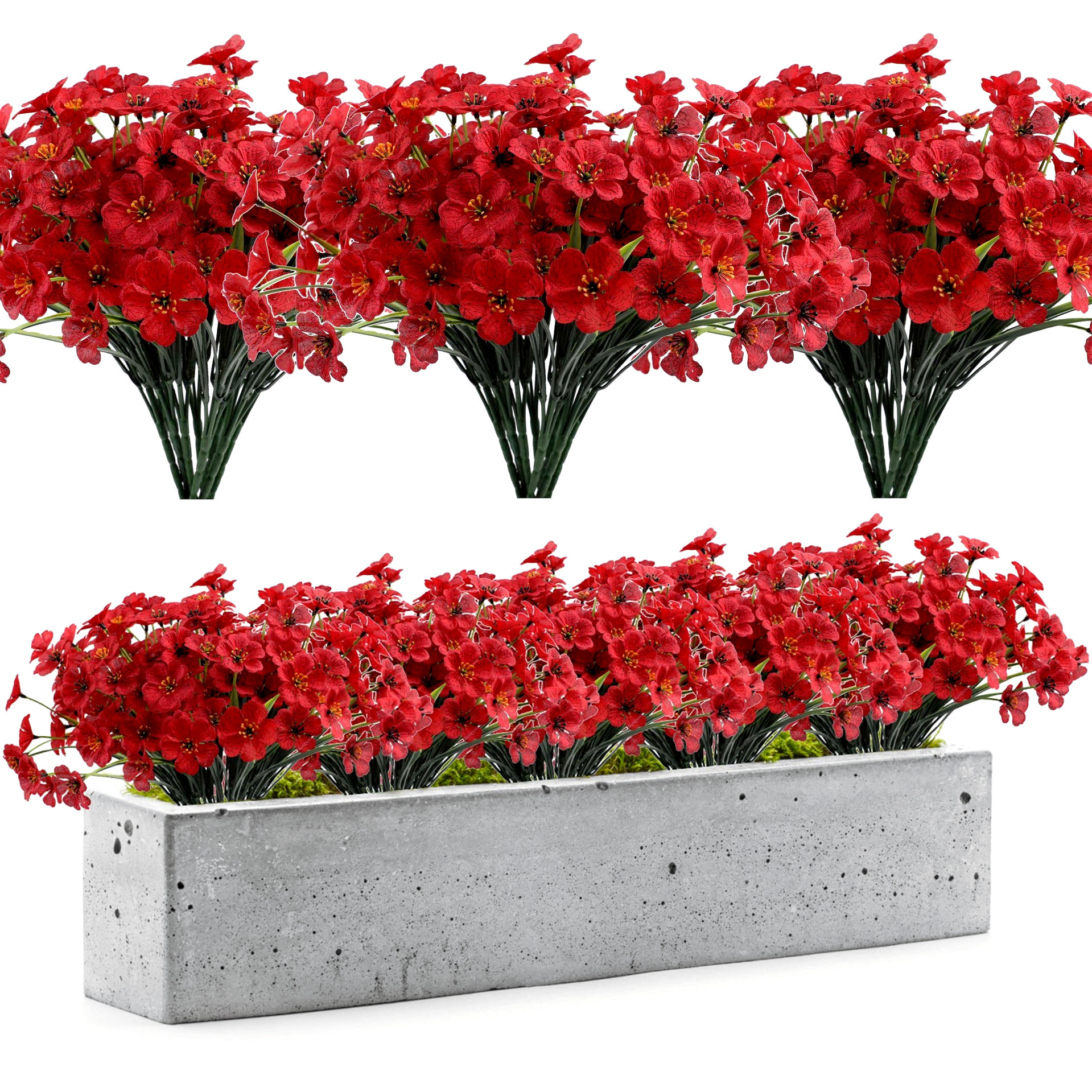 跨境仿真花春草紫罗兰塑料假花植物绿植家居婚庆装饰户外摆件批发