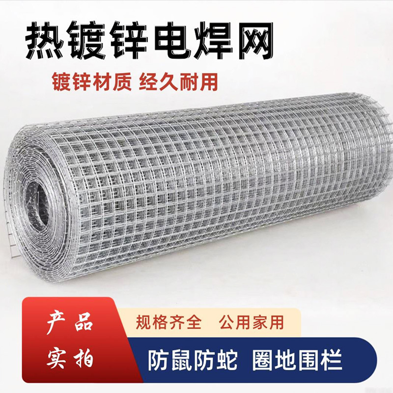 Foreign trade cross-border export welded wire mesh, hot-dip galvanized steel wire mesh, hot-dip galvanized welded wire mesh, construction wall plastering mesh manufacturer