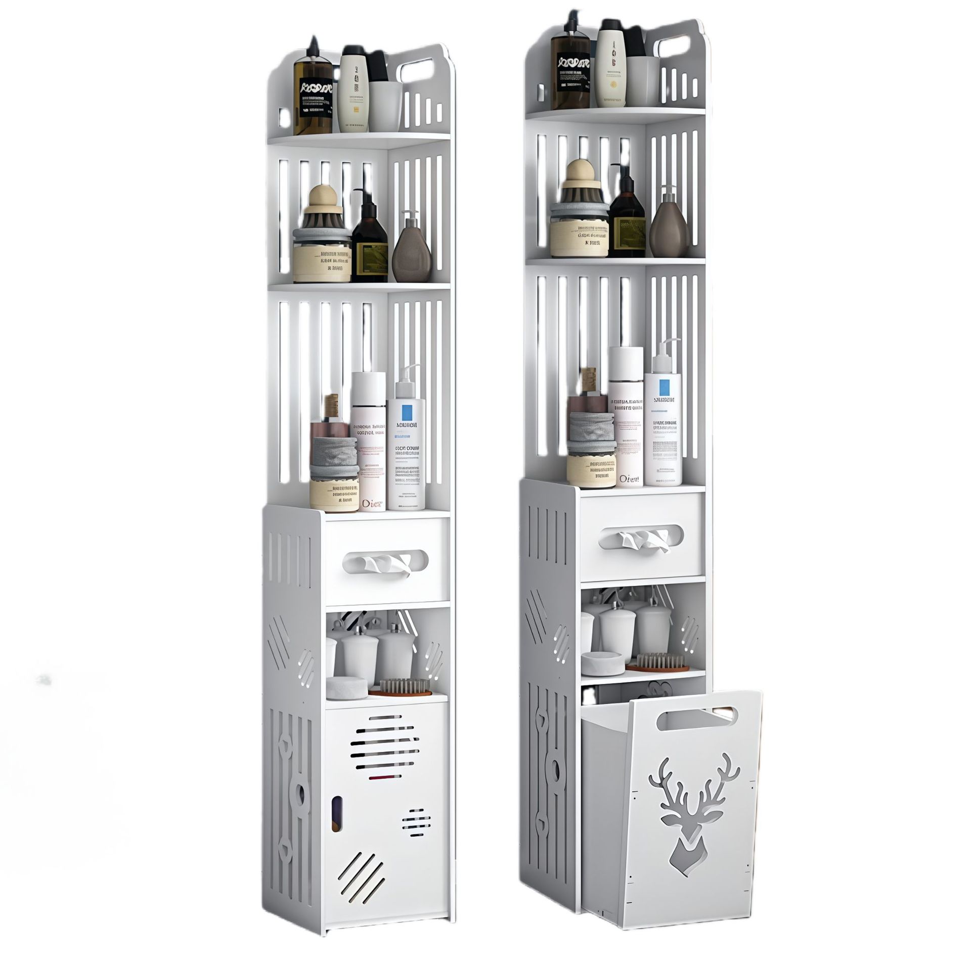 光轴/置物架/电视支架/桌面置物架/化妆台置物架白底实物图