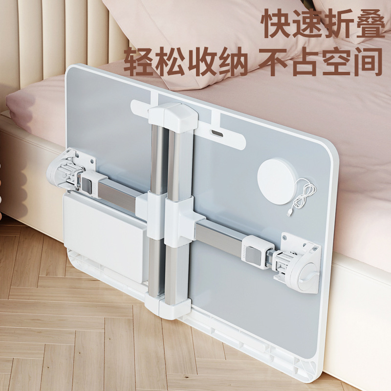 Foldable and height-adjustable bed small table, home study desk, simple bedroom bay window dormitory student small table wholesale Application Scenario