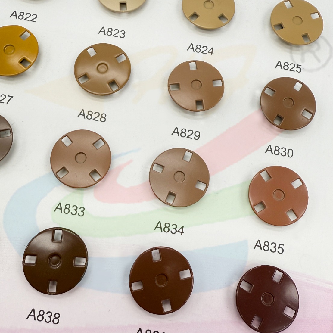 【 Factory Customization 】 Colorful baked paint metal snap buttons, coat buttons, mother-and-child buttons, cashmere and woolen round buttons Item Picture