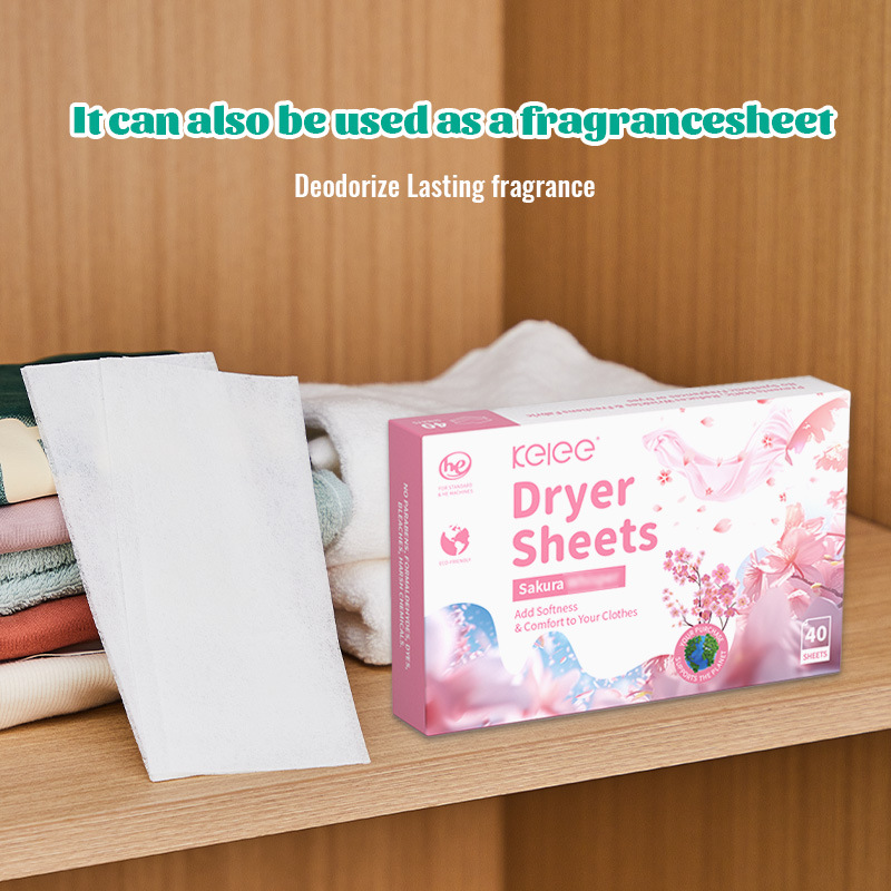 Kelee粉色柔顺片樱花柔顺剂纸巾大包悬挂式抽纸漫花小湿巾卫生纸