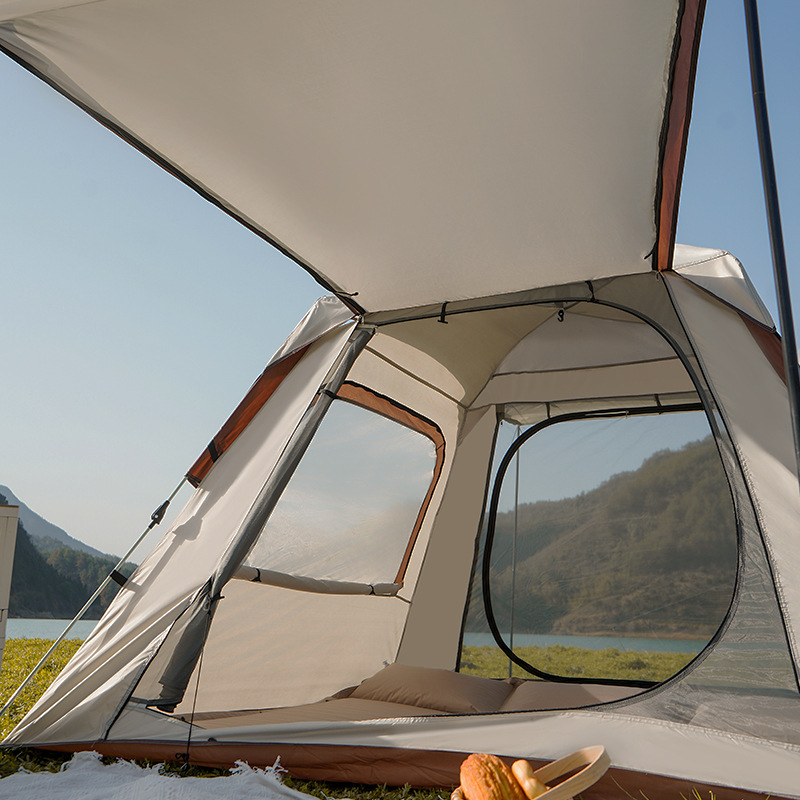 Wholesale of the new type of outdoor canopy tent, a convenient and fully automatic two-in-one rainproof tent for picnic and camping Application Scenario