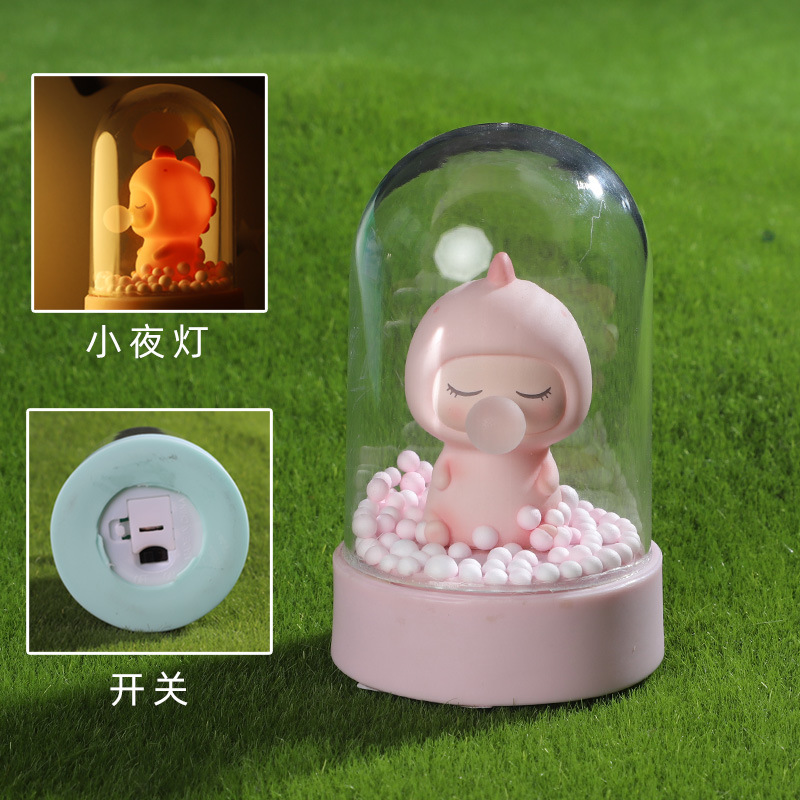 Cute vinyl figurines, cake baking decorations, little dinosaurs, bubble-blowing soft furnishings, and creative home dolls for the living room Application Scenario