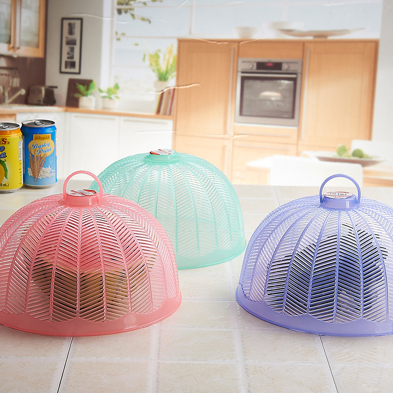 Wholesale of 526 plastic fly and mosquito repellent mini vegetable covers, meal covers, food covers, table covers, vegetable covers, vegetable umbrella and bowl covers Item Picture