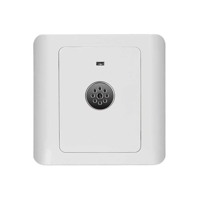 声光控开关楼道智能86型暗装声光感应声控LED灯二线延时智能感应白底实物图