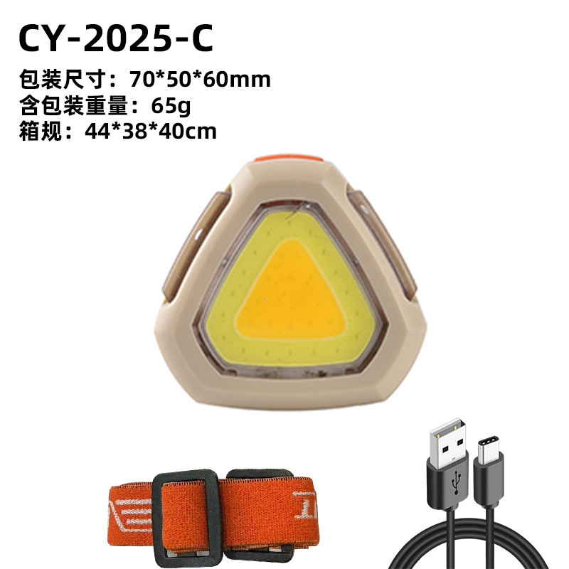 New cross-border LED strong light head lamp, outdoor night fishing and mountain climbing head-mounted flashlight, cap clamp lamp, mini portable Specification image