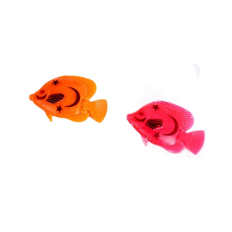 Simulated fish water ball fish tank decoration suspended on the water surface gashapon accessories colorful plastic 4.5CM ornamental floating fish Item Picture