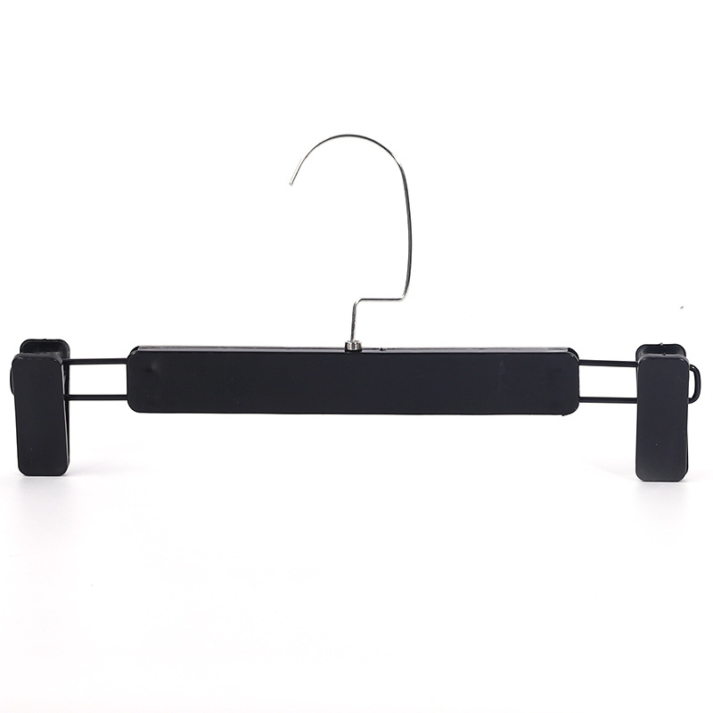 防滑可伸缩调节无痕家用衣架挂裤子裙子多功能强力带收纳裤架夹子白底实物图