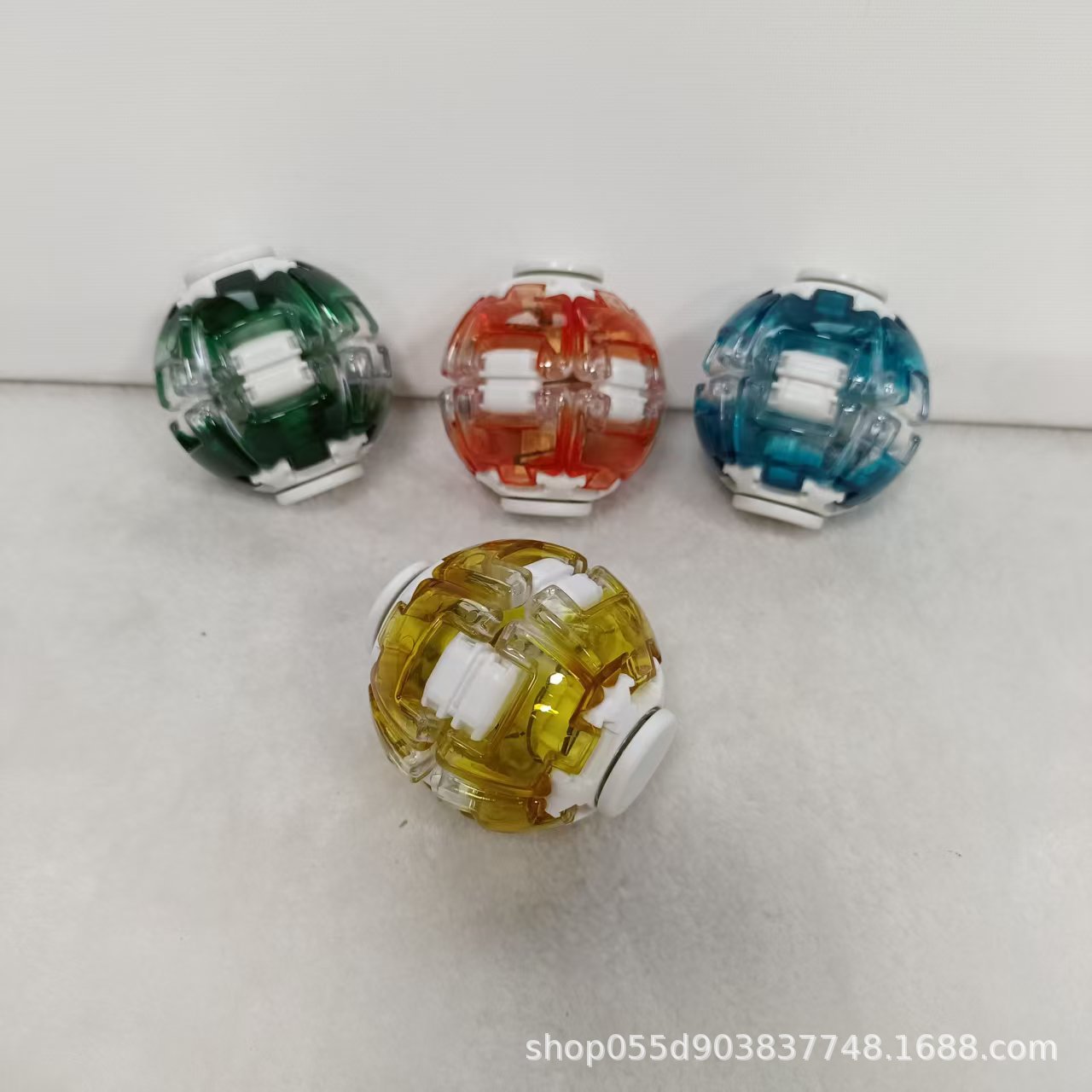 Press the rotating ball, fingertip creative press ball, macaron-colored student stress-relieving fun and educational toy gift wholesale details Picture