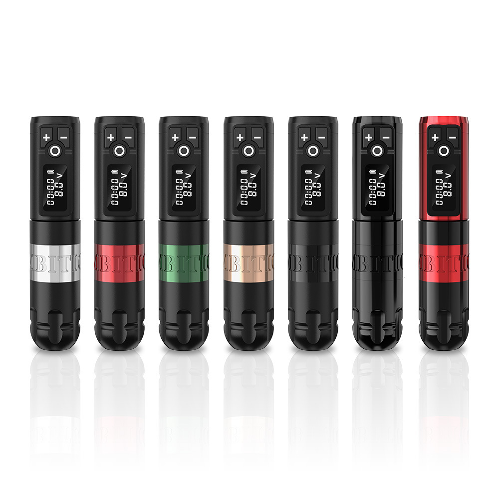 The shanilak Cross-border Rotating wireless Tattoo Pen complete set is suitable for beginners and professional artists Item Picture