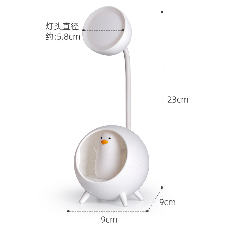 Fuente de luz LED lámpara de mesa pequeña ahorro de energía dibujos animados USB ahorro de energía lámpara de mesa pequeña adorable lámpara de noche pequeña cura Item Picture