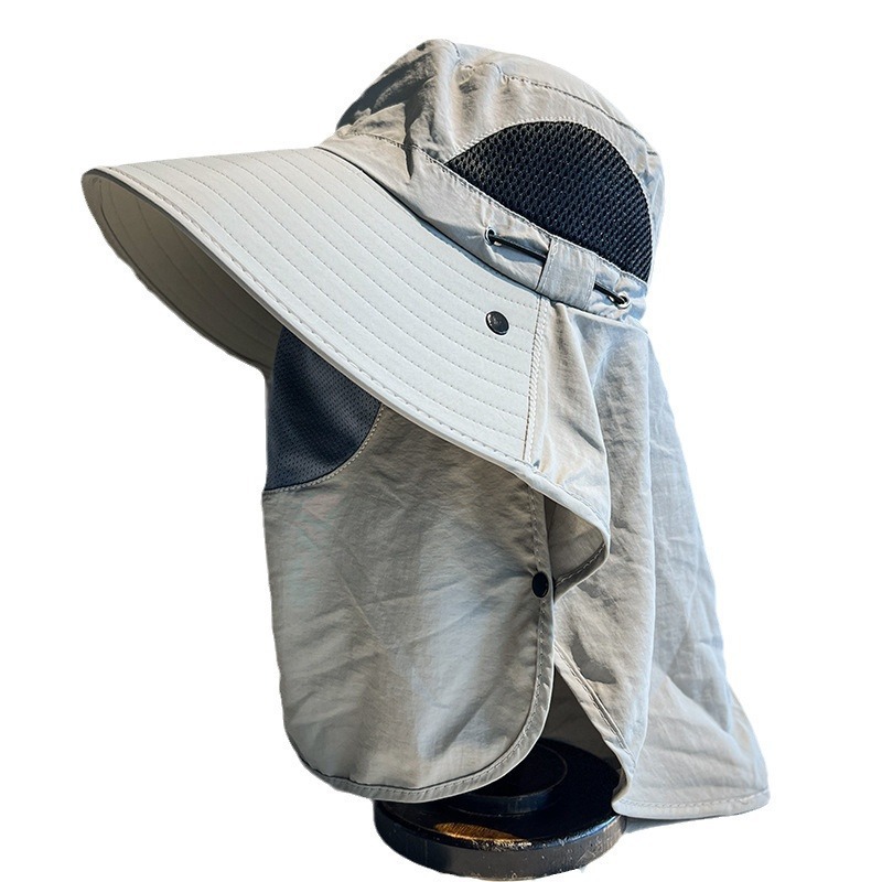 Summer sun protection hats for men, fishing, mountaineering, face coverings, shawls, sun hats, summer outdoor UV protection sun hats Item Picture