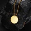 2024 European and American cross-border fashionable and exquisite titanium steel necklace, simple style and trendy stainless steel pendant, can be laser-printed with LOGO Application Scenario