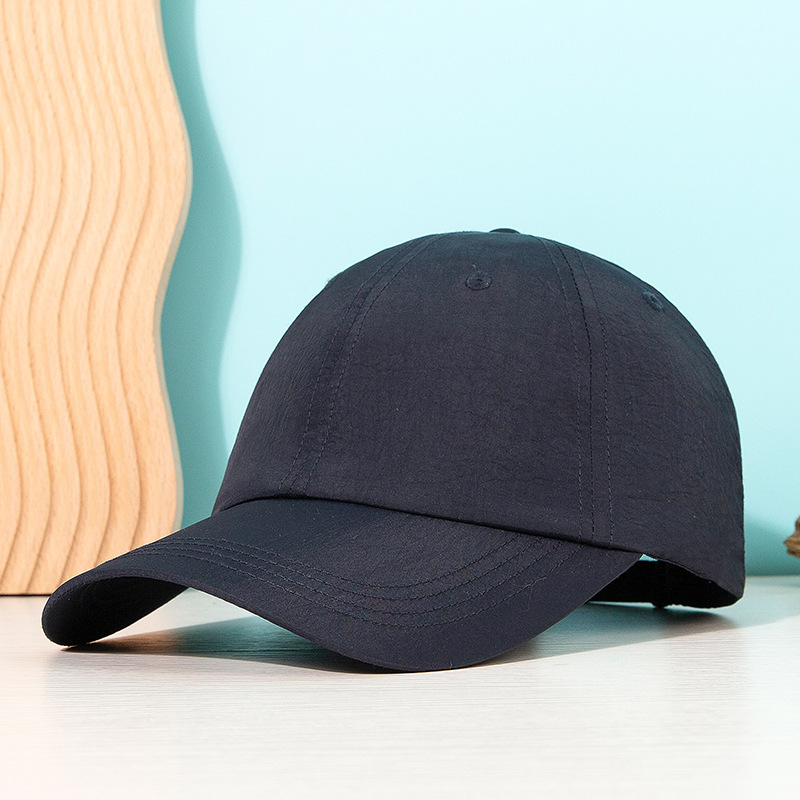Solid-color baseball caps, men's and women's sun protection hats, trendy golf hardtop sunshade baseball caps for Spring and Summer 2025 Specification image