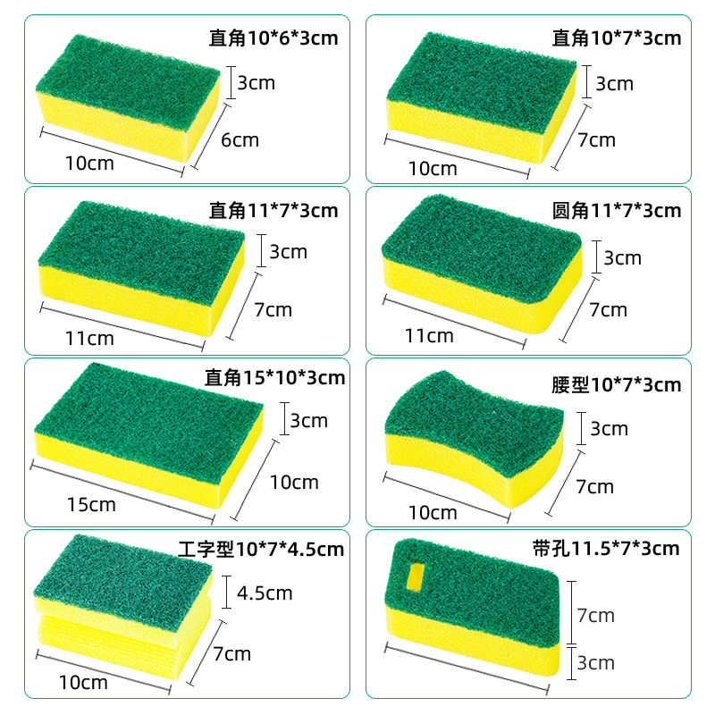 海绵刷碗/1元以下海綿/海绵刷百洁布/洗碗海绵甜甜圈/卡通洗碗海綿产品图