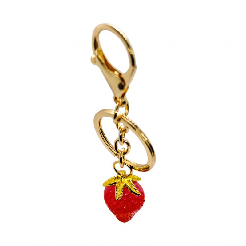 Starfish element DIY willow nail accessory, strawberry (apple) keychain, personalized bag, fashionable pendant Specification image