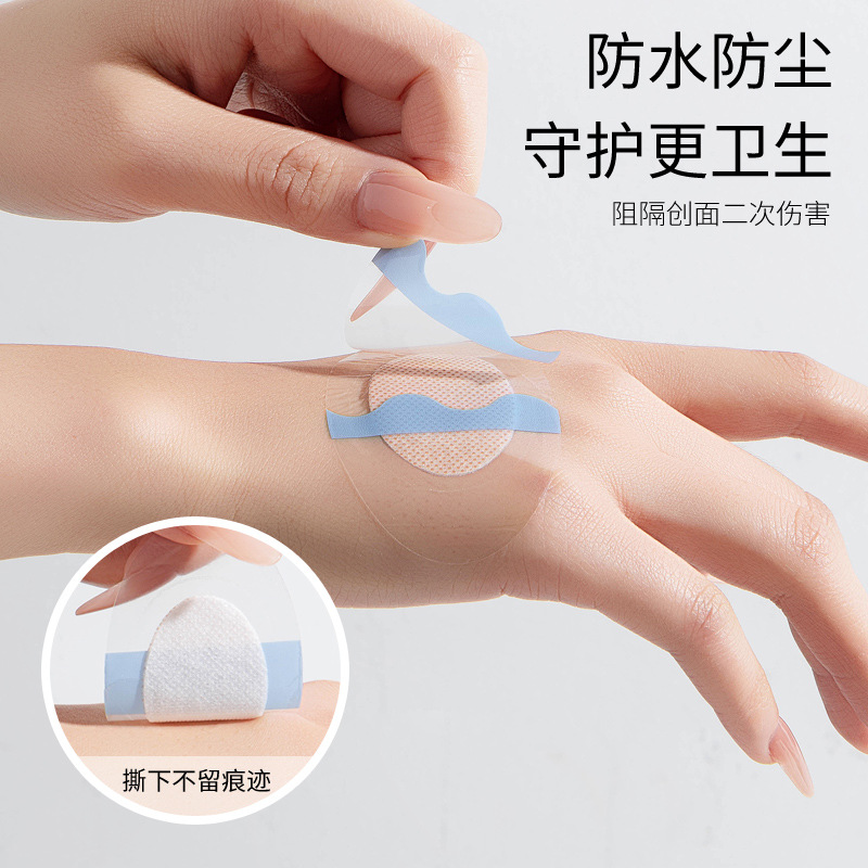 The heel of the high heels is attached with invisible foot stickers. They are ultra-thin, transparent, wear-resistant, waterproof, and available for cross-border wholesale. They are firm and not easy to fall off Specification image